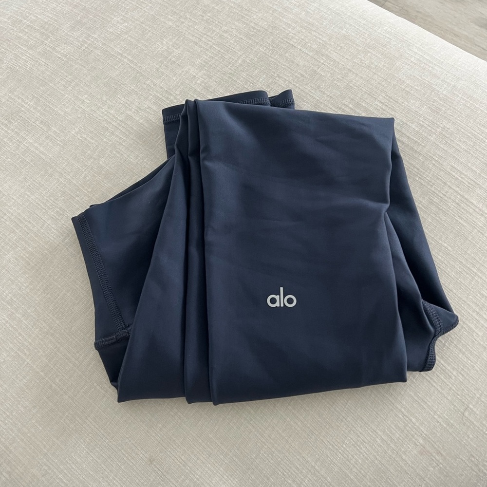 ALO 7/8 airlift high waist leggings bluish/ gray medium